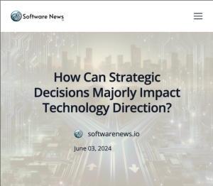 Operating Partner and CTO discussing how strategic decisions impact technology direction in a press interview